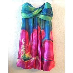 Bright Strapless Dress